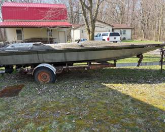 . . . vintage Baja boat as found