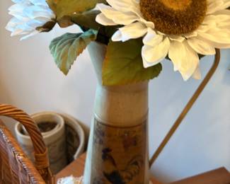 . . . vase and sunflowers