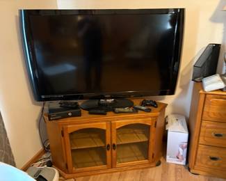 . . . large flat-screen TV