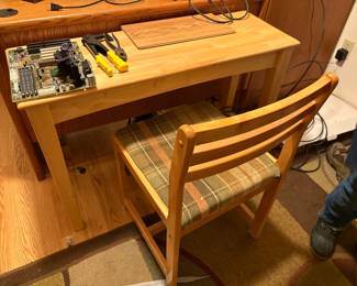 . . . desk and chair