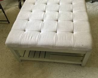 Foot Stool w/Bottom Shelf