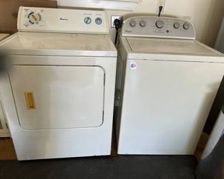Amana Dryer and Whirlpool Wash Machine