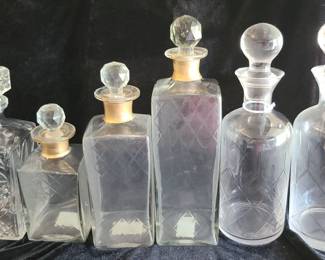 Variety of Decanters
