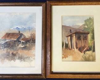Watercolors on Paper by artists, L. Gregory and Judy Ford