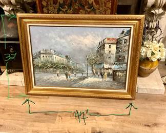 Burnett “A Stroll In The Town” signed.