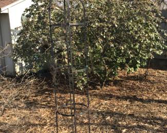 Metal trellis.