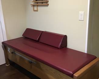 Chiropractic roller bed. Heated, rolls and vibrates.