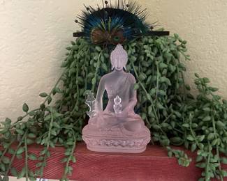 Rose fglass buddha