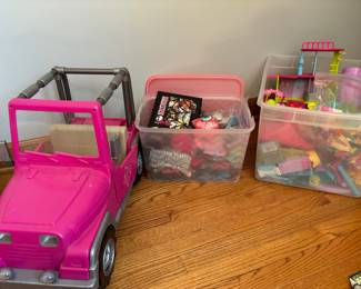 Barbia Car, Bins of Toys