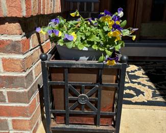 Petunias in Decor Stand