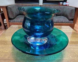Blue/Green Glass Decor
