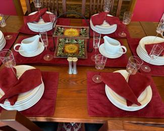 White Ironware, Table Linens
