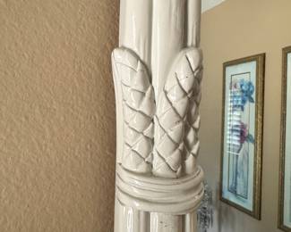 #44 - $150 - Vintage Palm Beach style asparagus mirror 30wx51t
