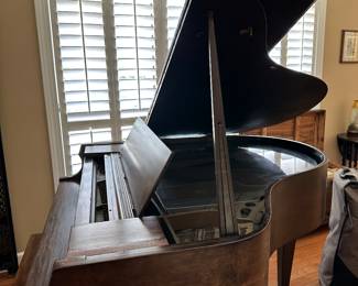 #38 - $500 or best offer - Antique Wurlitzer piano with ivory keys with bench needs restoration