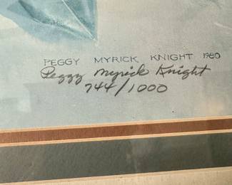 #89 - $200 - Peggy Myrick Knight Magnolias print 744/1000 36x31