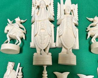 #118 - $380 - hand carved chess pieces