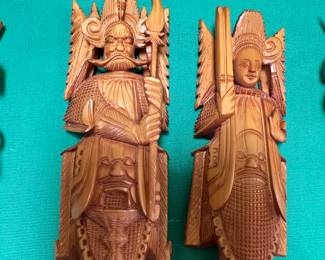 #118 - $380 - hand carved chess pieces