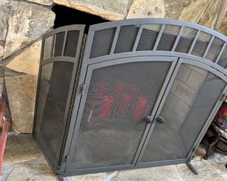 #27 - $36 - Metal fire screen 56wx32t