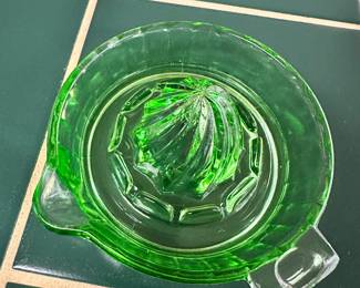 Uranium/ Vaseline glass juicer
