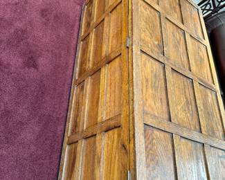 #12 - $200 - Vintage oak chest with brass hinges makes a great table 43wx22dx18t