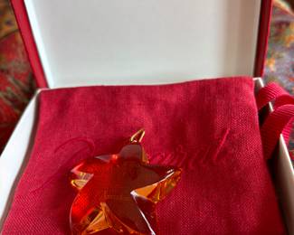 $110 Baccarat crystal starfish pendant