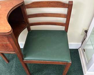 #95 - $80 - Telephone stand & chair 31wx14dx30t