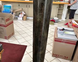 #14 - $90 - Floor lamp green faux marble 66t