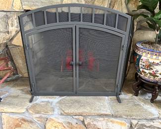 #27 - $36 - Metal fire screen 56wx32t