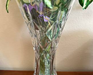 #34 - $80 - 12" Crystal Waterford vase with box