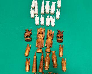 #118 - $380 - hand carved chess pieces