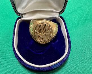 #102 - $970 - 14kt gold men ring size 13 Retirement ring 1951-1969 Emile 38.94 - from Standard fruits