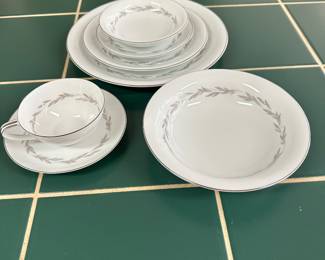 #121 - $200 - Vintage Noritake Graywood China, active pattern 1959 -1971 - 112 pieces