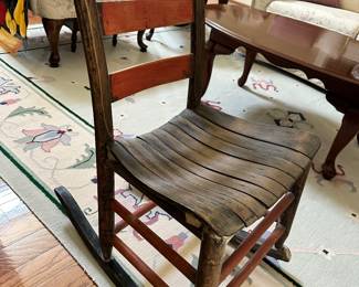 #26 - $36 - Antique rocking chair Anna's grandmother 15.5wx33t