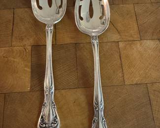 $90 - Chateau Rose sterling set of 2 slotted spoons