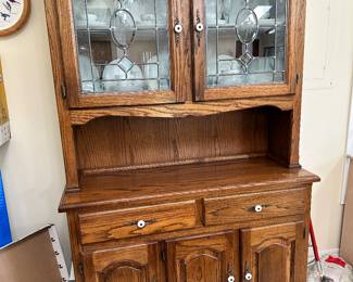 #16 - $400 -Oak China cabinet from Michigan 48wx18dx78t purchased in 1987