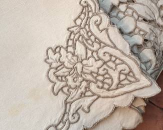 #58 - $70 - Madera Spain Table cloth and matching napkins