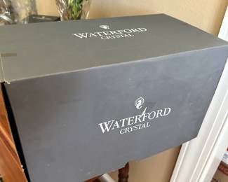 #34 - $80- 12" Crystal Waterford vase with box