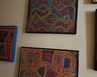 #67 - $36 to $48 each - Molas from Panama (6)