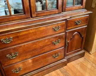 #52 - $650 - American drew china cabinet 64wx19dx88t from 1982