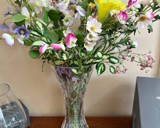 #34 - $80 - 12" Crystal Waterford vase with box