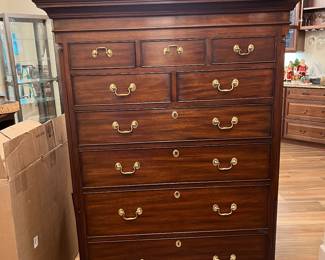 Henkel Harris tall boy dresser, 45 x 24 x 65