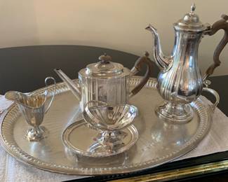Robert Garrard sterling silver set