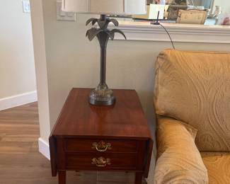 Pair of Henkel Harris drop leaf end tables