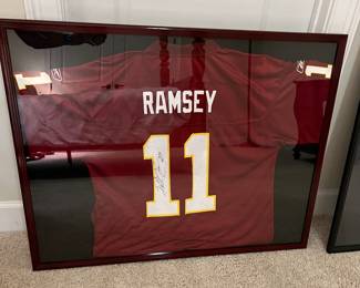 Signed & Framed Patrick Ramsey Washington Redskins #11 Jersey