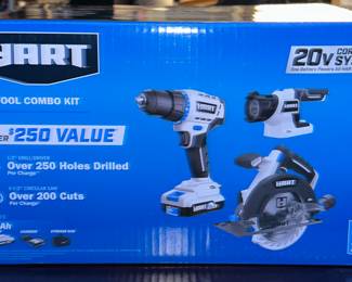 HART 3 Power Tool Combo Set w/battery, charger & carrying case (New in box)