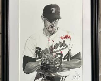 Nolan Ryan. Artist Print #’d/300 (RARE)
