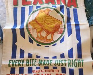Texana Van Alstyne vintage feed sack
