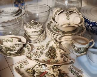 Christmas china, a few different sets