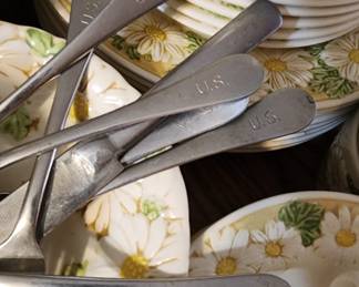 US Military flatware pieces