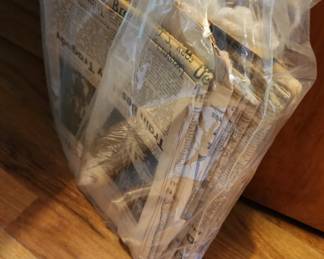 vintage old newespapers